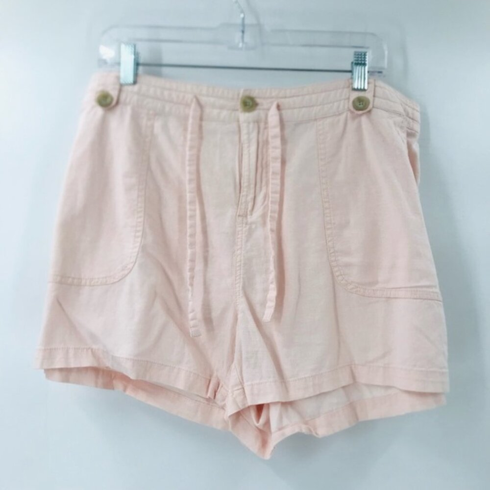 Torrid Linen Blend Shorts Pink Size 16